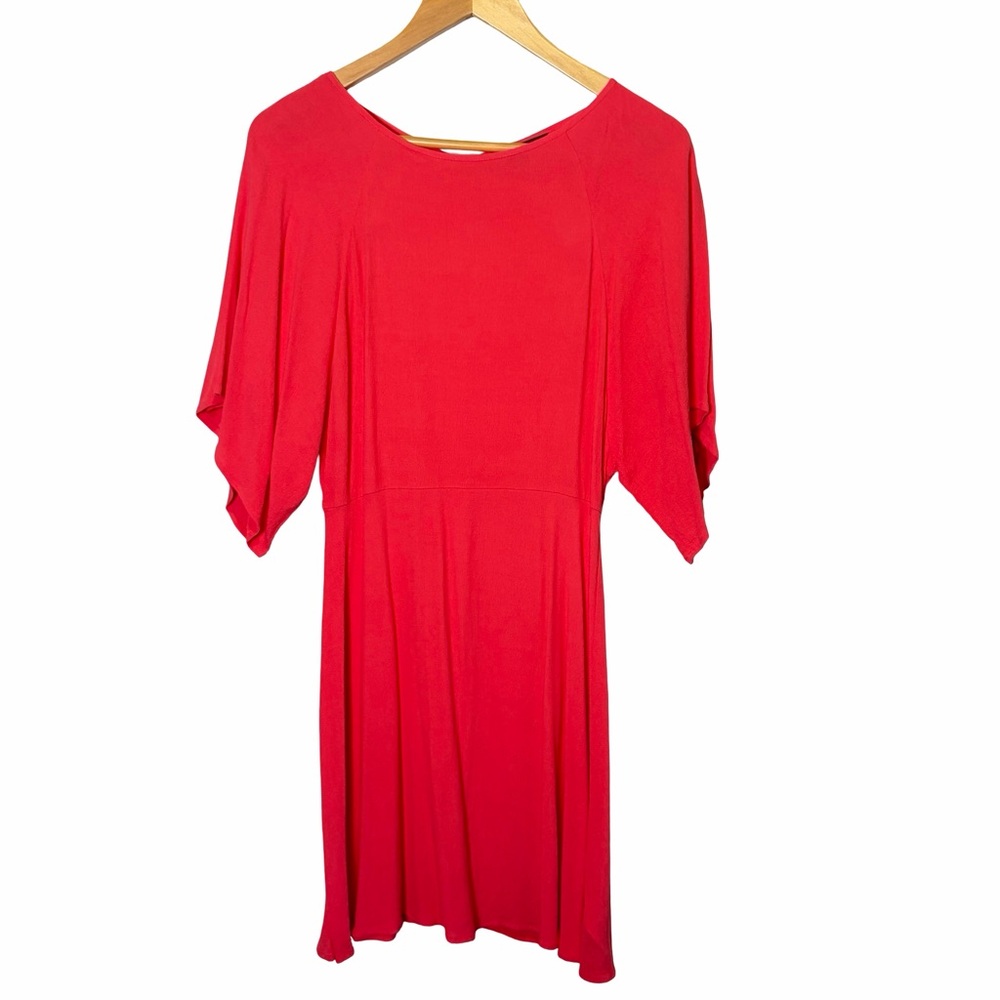 Phase Eight Bright Pink Short Sleeve Midi Dress, US 6-8